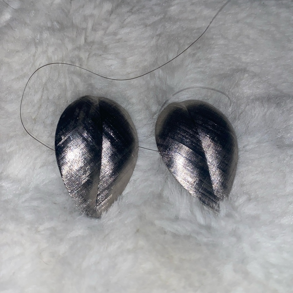 Silver clip on earrings